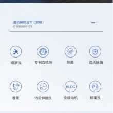海爾（Haier）10KG全自動變頻洗衣機 家用大容量一級節(jié)能巴氏除菌雙淋噴洗衣機 15分鐘速洗G100208B12S