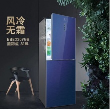 伊萊克斯（Electrolux）雙門電冰箱 EBE3309GB 風(fēng)冷無霜 雙變頻315升兩門冷藏冷凍 墨韻蘭